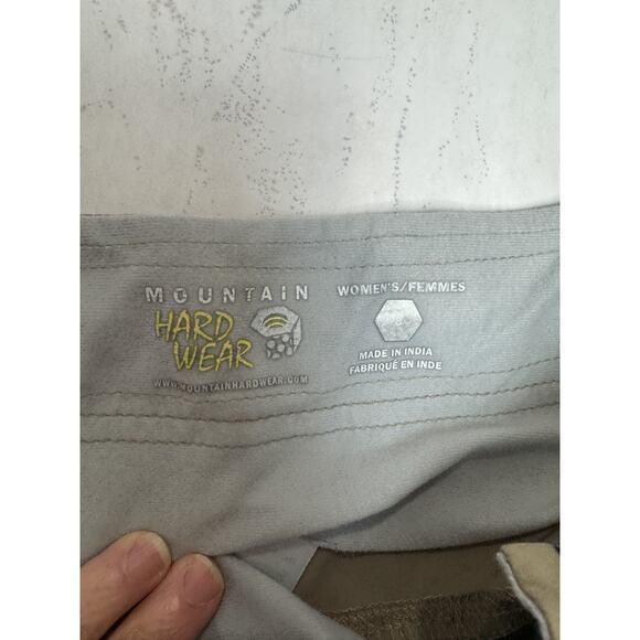 Mountain Hardware Capri Pant Brown Hiking Cropped Women Quick Dry Size 8 - Picture 6 of 15